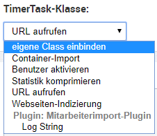 TimerTask Auswahl